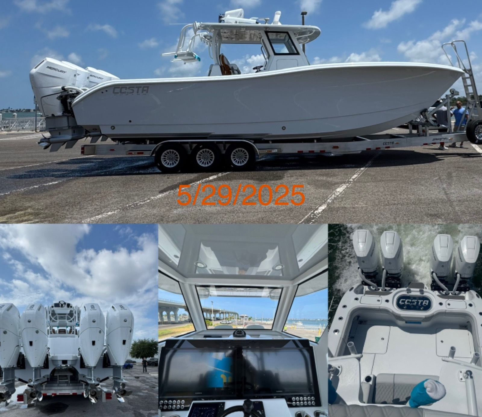 The finished Costa Custom 34 SV demo boat